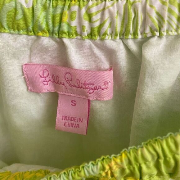 Lilly Pulitzer Sullivan Floral Strawberry Dress Perennial Bloomer Green Small - Picture 3 of 5
